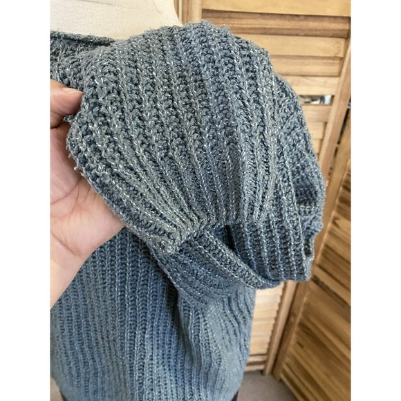 Juniors Aqua Slouch Sweater XL EUC - Picture 4 of 8